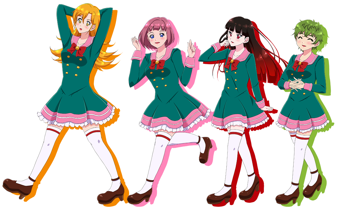 akira, julia, misa, monaka